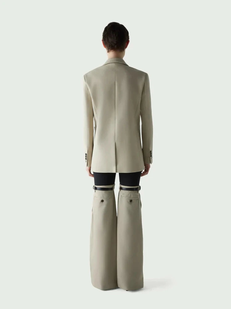 בלייזר שיקי עם חיתוכים פתוחים - קורל.