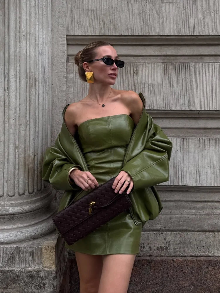 סט שמלה מיני וג'קט -אלכסנדרה