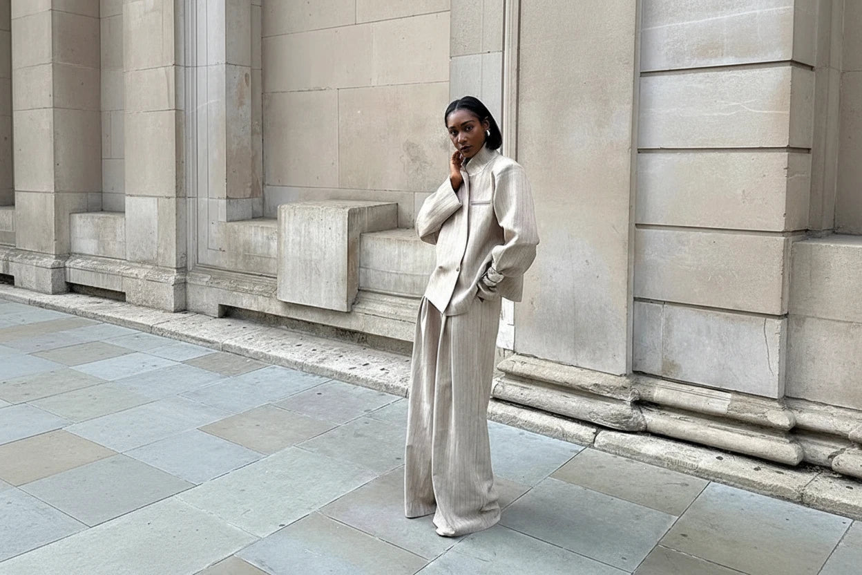 קרול - סט בלייזר ומכנסיים קז׳ואל