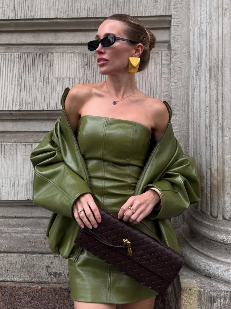 סט שמלה מיני וג'קט -אלכסנדרה