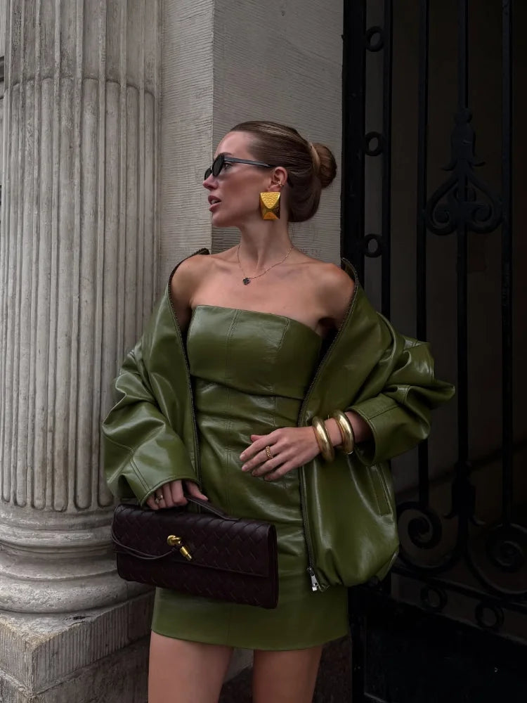 סט שמלה מיני וג'קט -אלכסנדרה