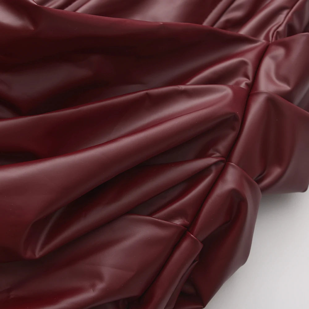 שמלת מיני דמוי עור - ליילה